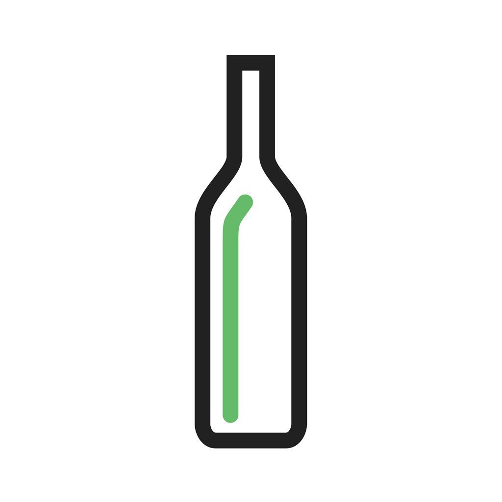 Bottle Line Green Black Icon - IconBunny