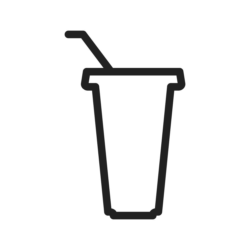 Juice cup Line Icon - IconBunny