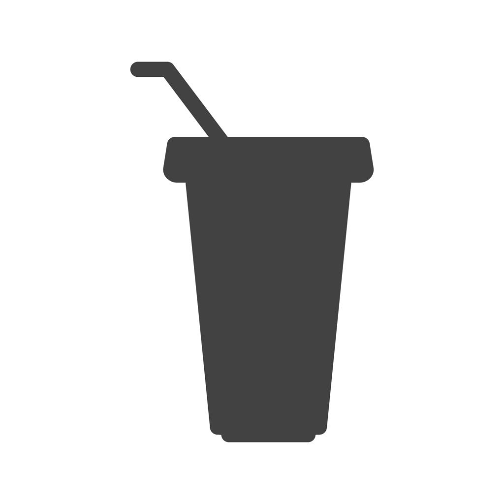 Juice cup Glyph Icon - IconBunny