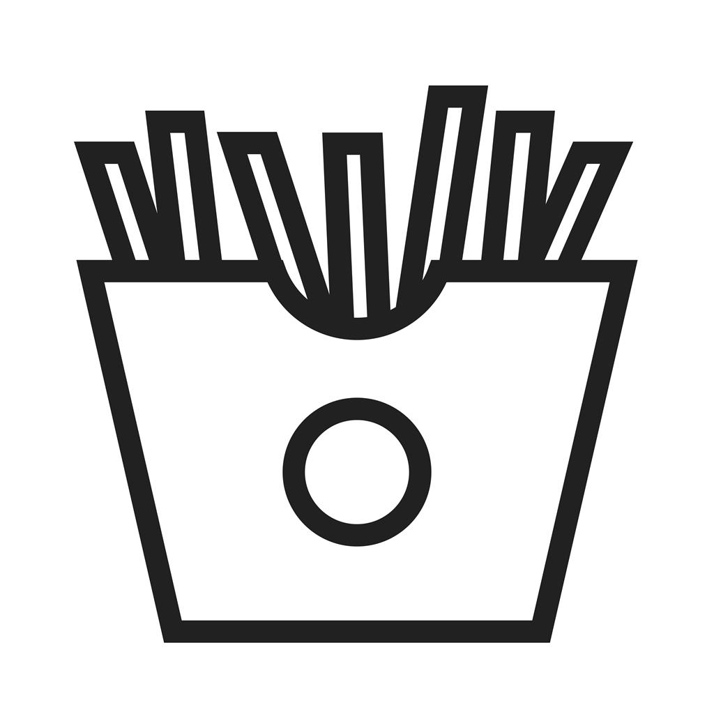 Fries Line Icon - IconBunny