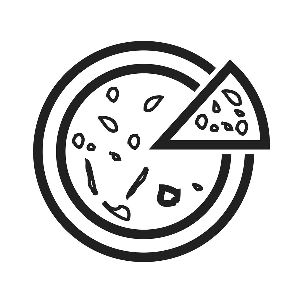 Pizza Line Icon - IconBunny