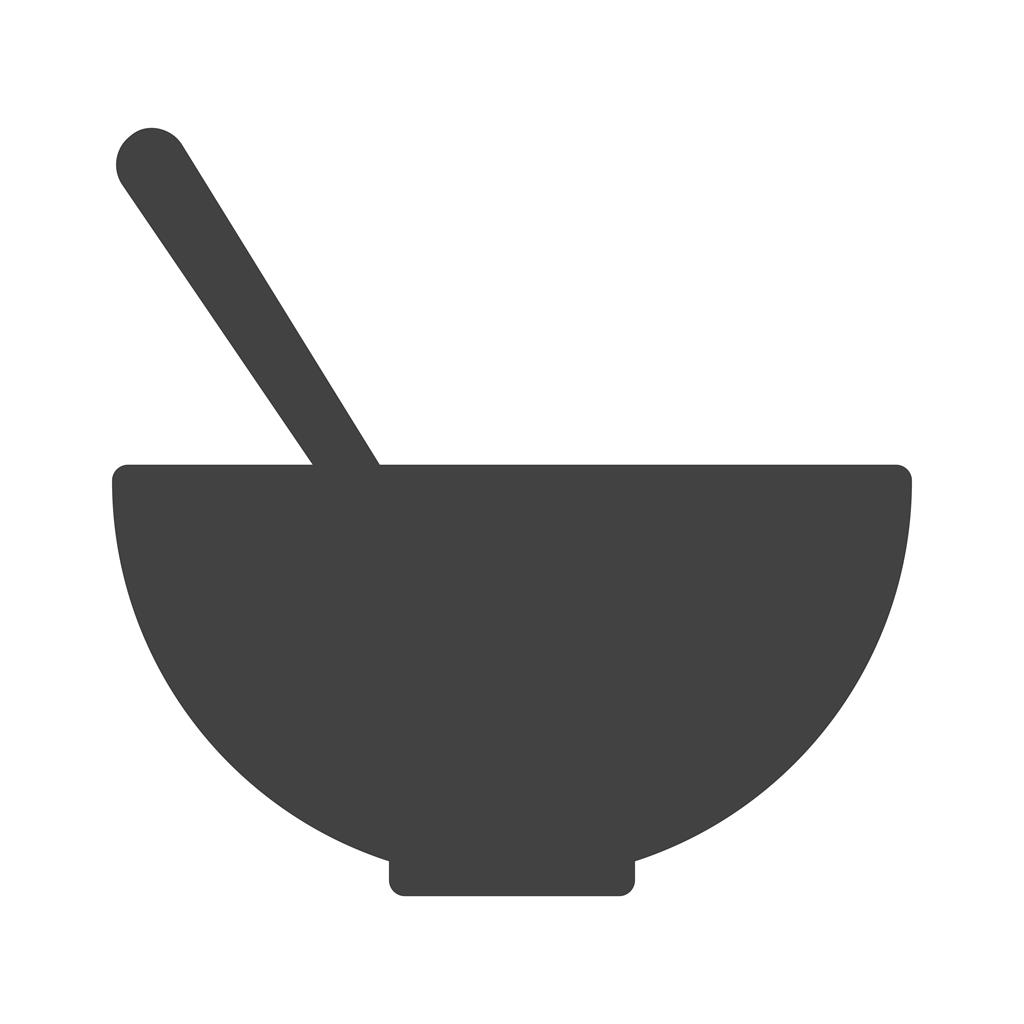 Soup Glyph Icon - IconBunny