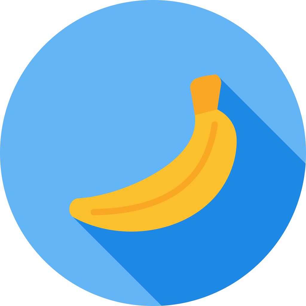 Bananas Flat Shadowed Icon - IconBunny