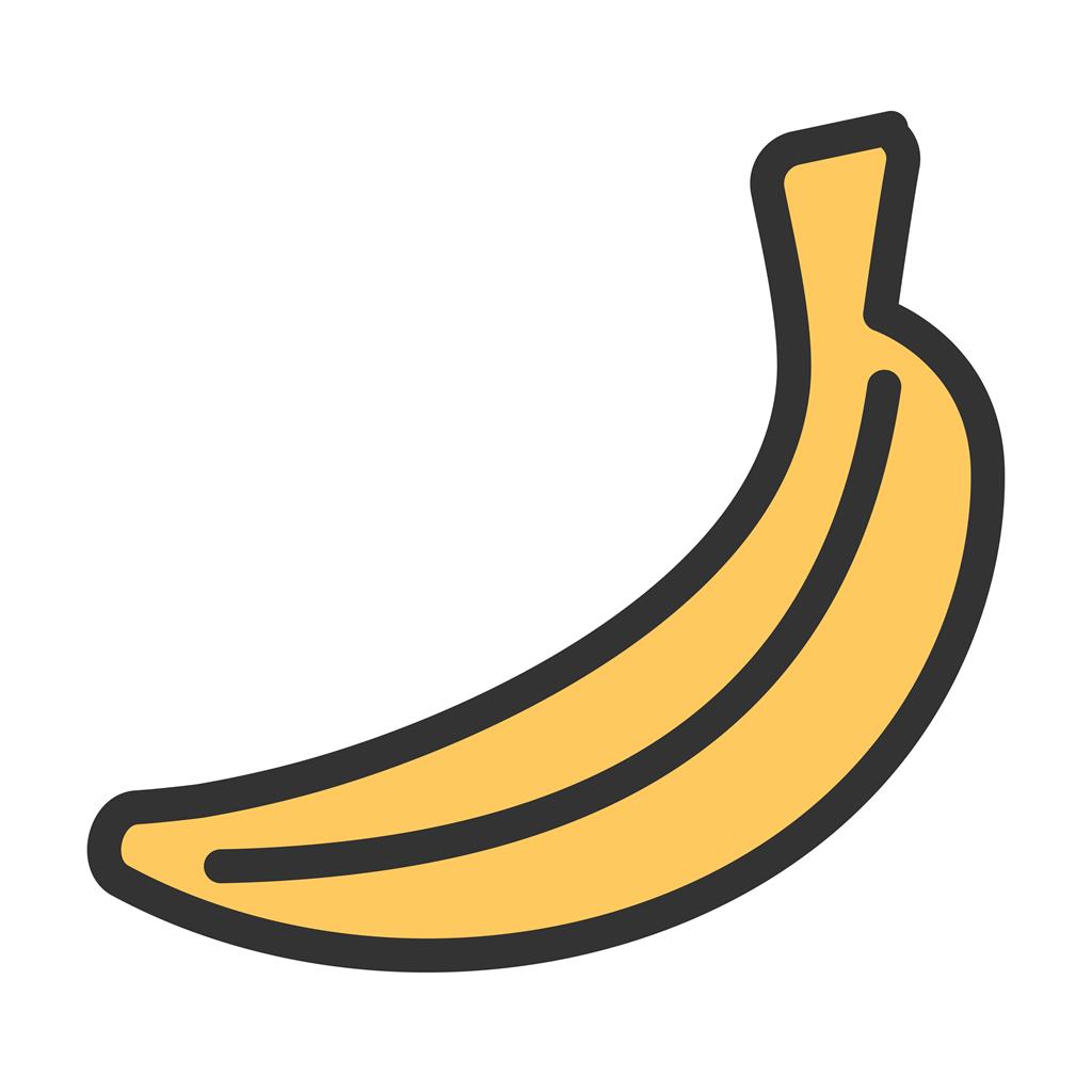 Bananas Line Filled Icon - IconBunny