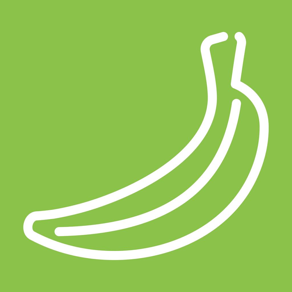 Bananas Line Multicolor B/G Icon - IconBunny