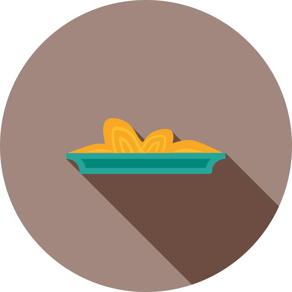 Pasta Flat Shadowed Icon - IconBunny