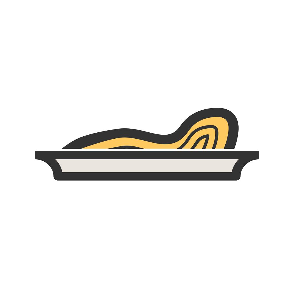 Pasta Line Filled Icon - IconBunny