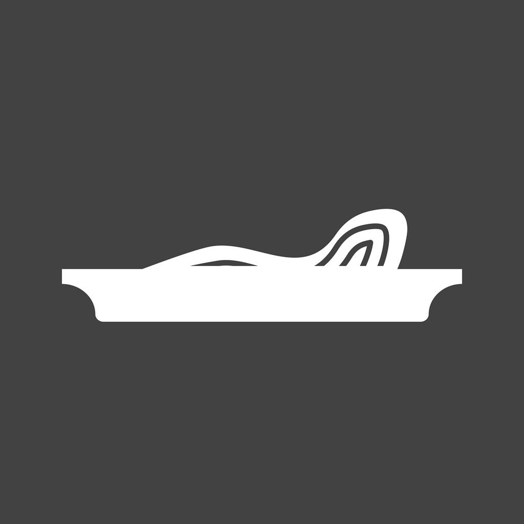 Pasta Glyph Inverted Icon - IconBunny