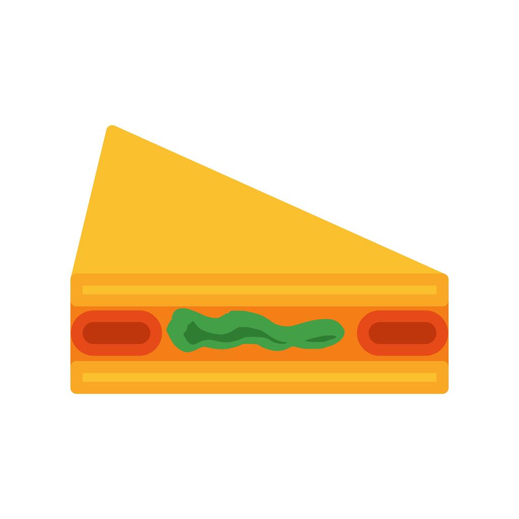 Sandwich Flat Multicolor Icon - IconBunny