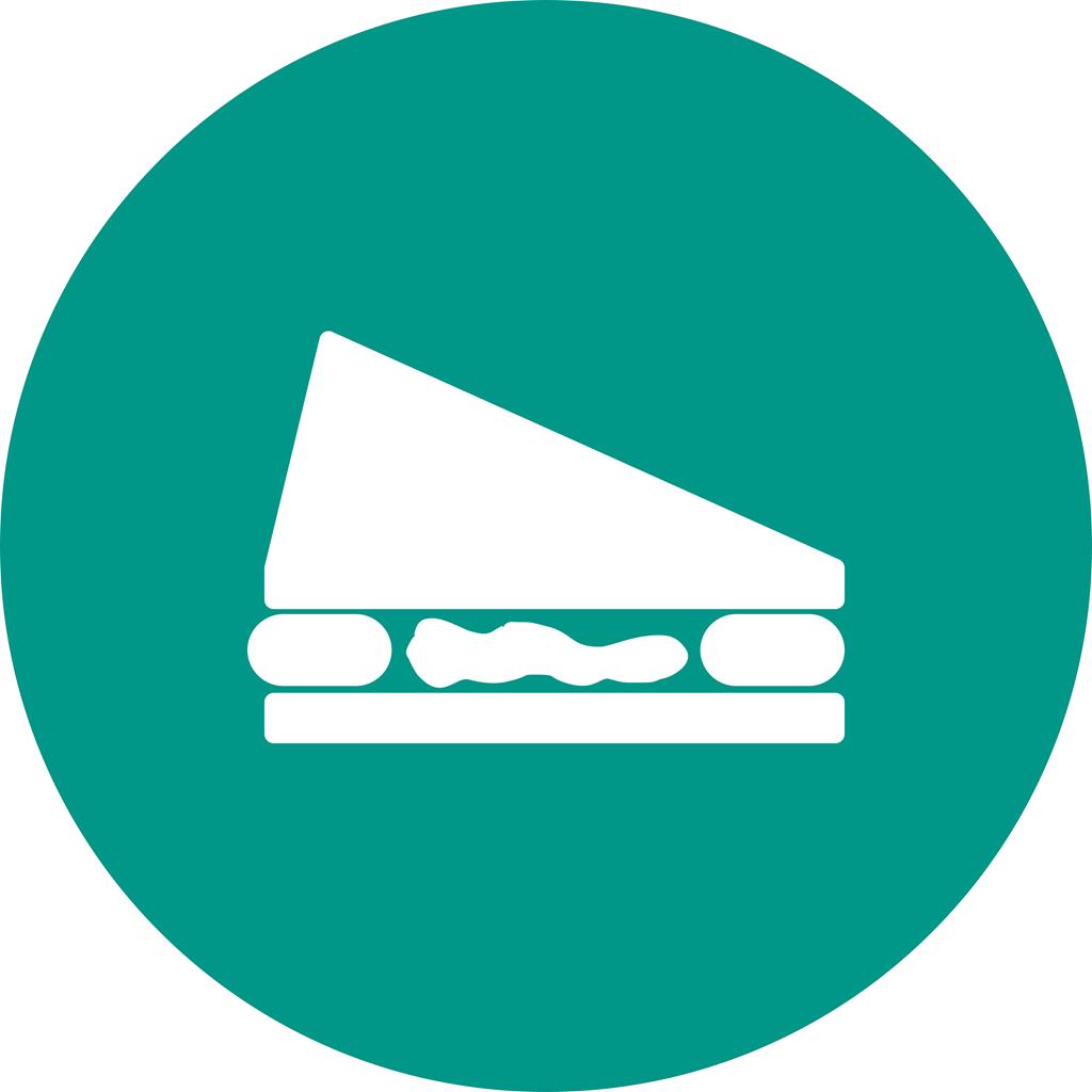 Sandwich Flat Round Icon - IconBunny