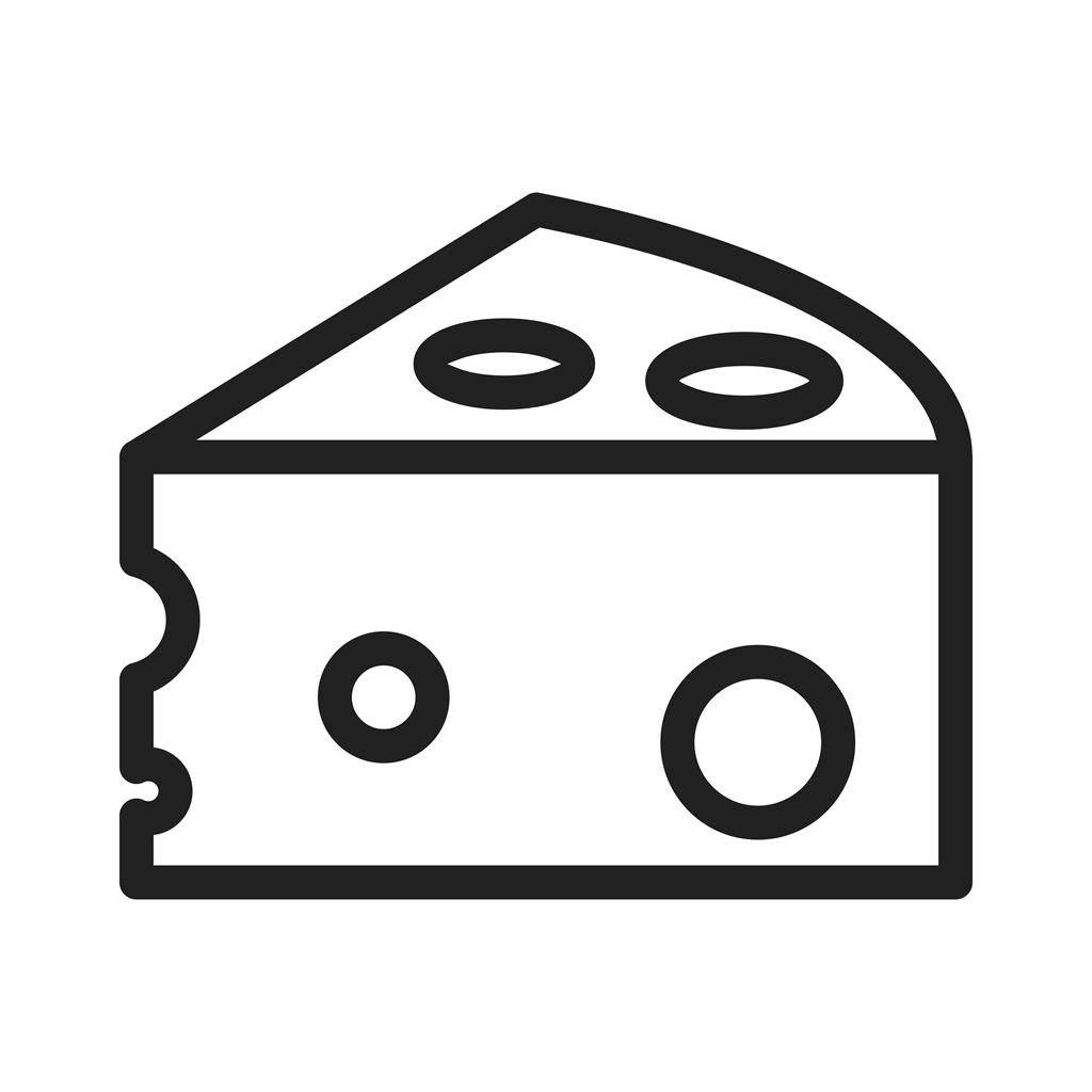 Cheese Line Icon - IconBunny