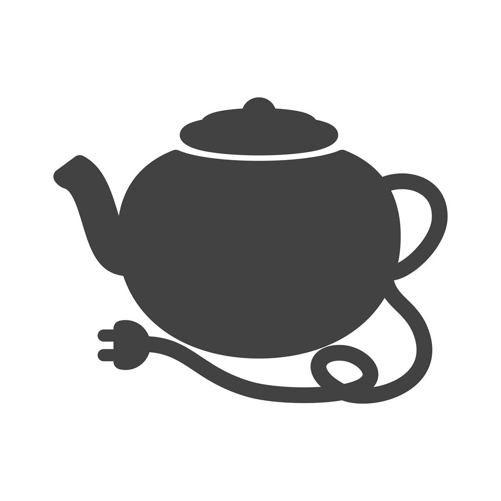 Tea kettle Glyph Icon - IconBunny