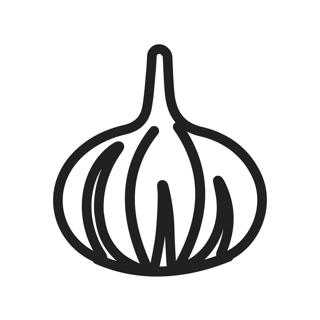 Onion Line Icon - IconBunny
