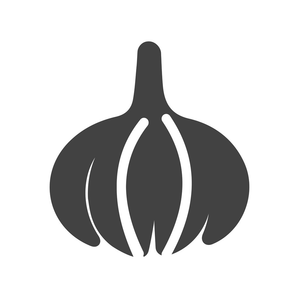 Onion Glyph Icon - IconBunny
