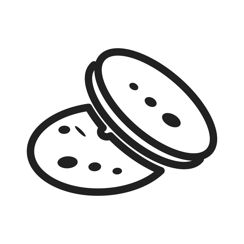 Cookies Line Icon - IconBunny