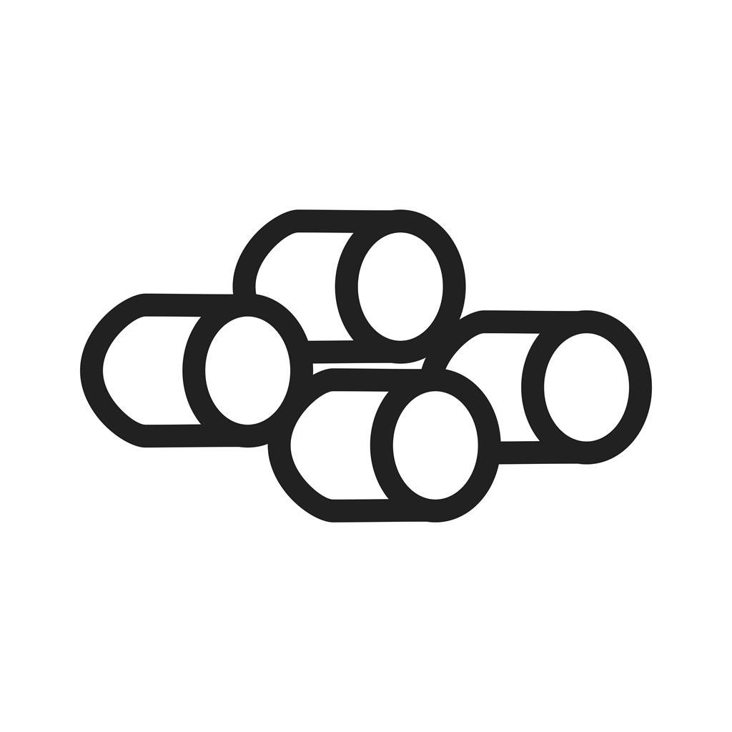 Marshmallow Line Icon - IconBunny