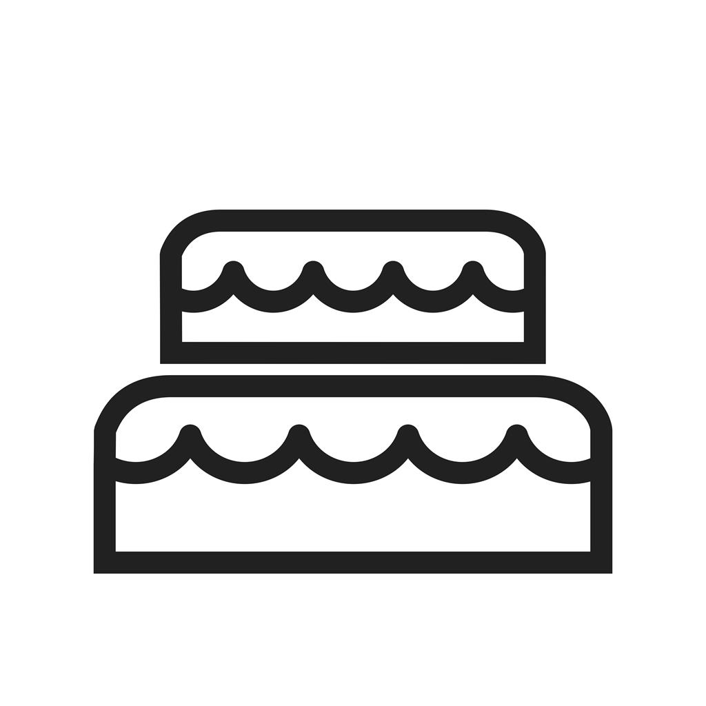 Mouse cake Line Icon - IconBunny
