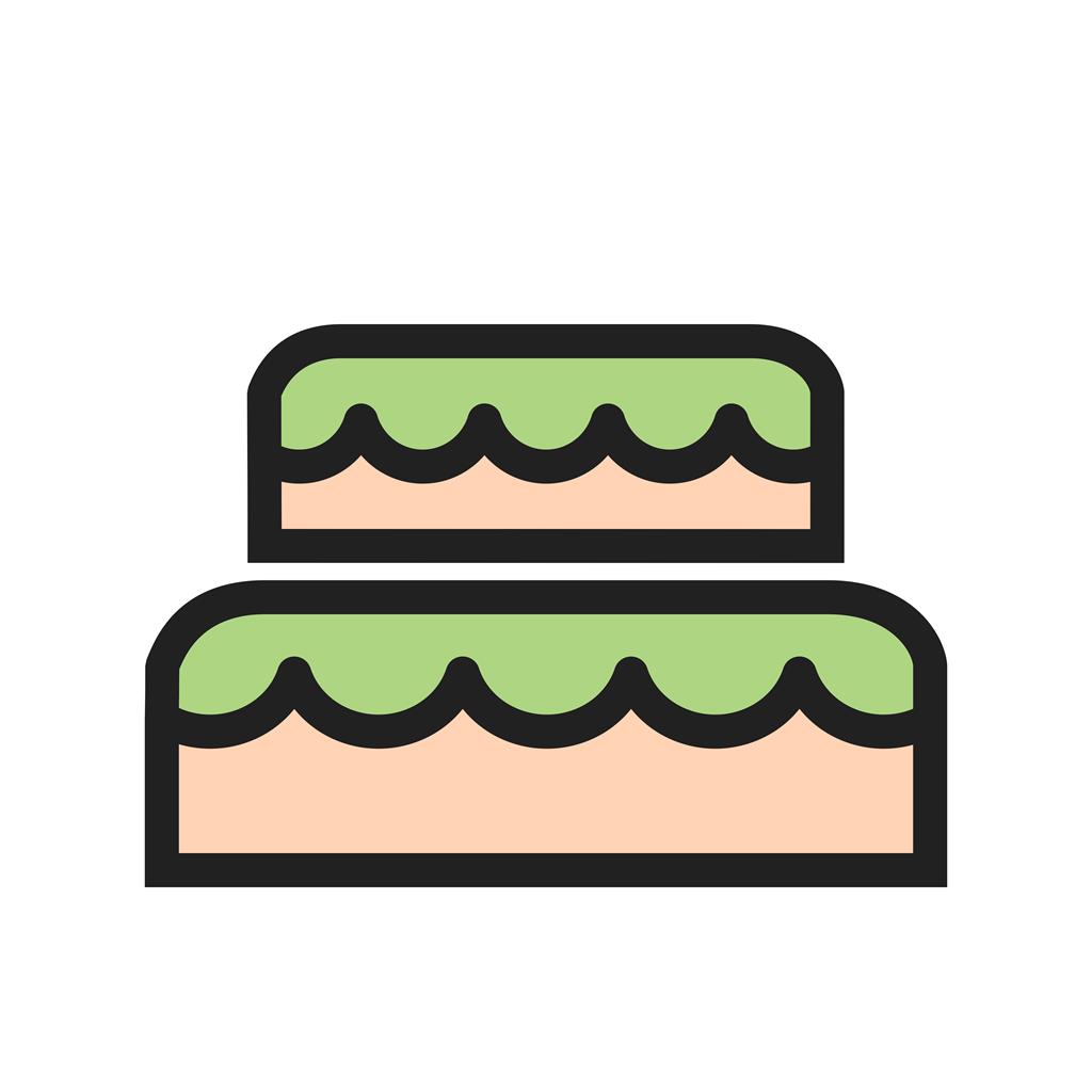 Mouse cake Line Filled Icon - IconBunny