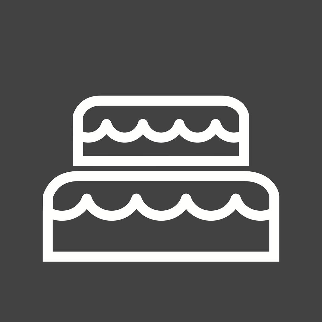 Mouse cake Line Inverted Icon - IconBunny