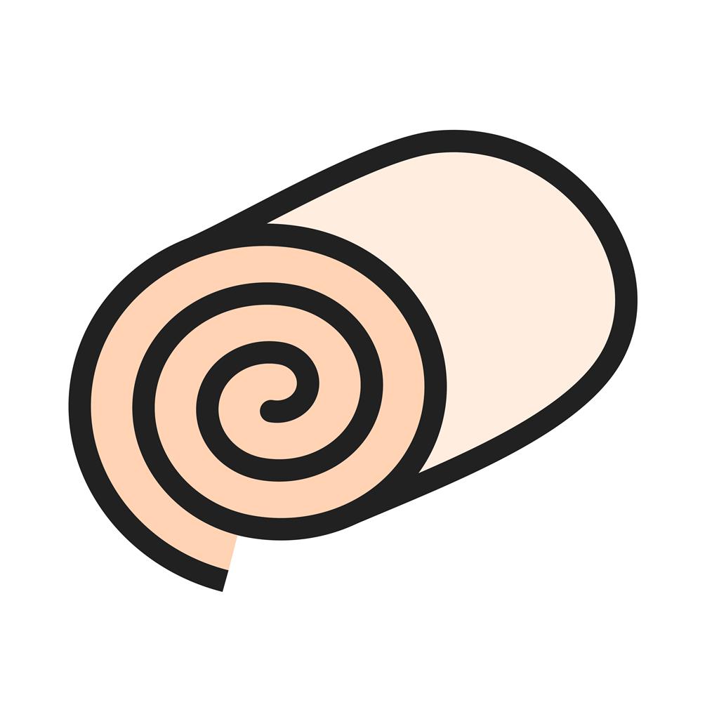 Swiss roll I Line Filled Icon - IconBunny