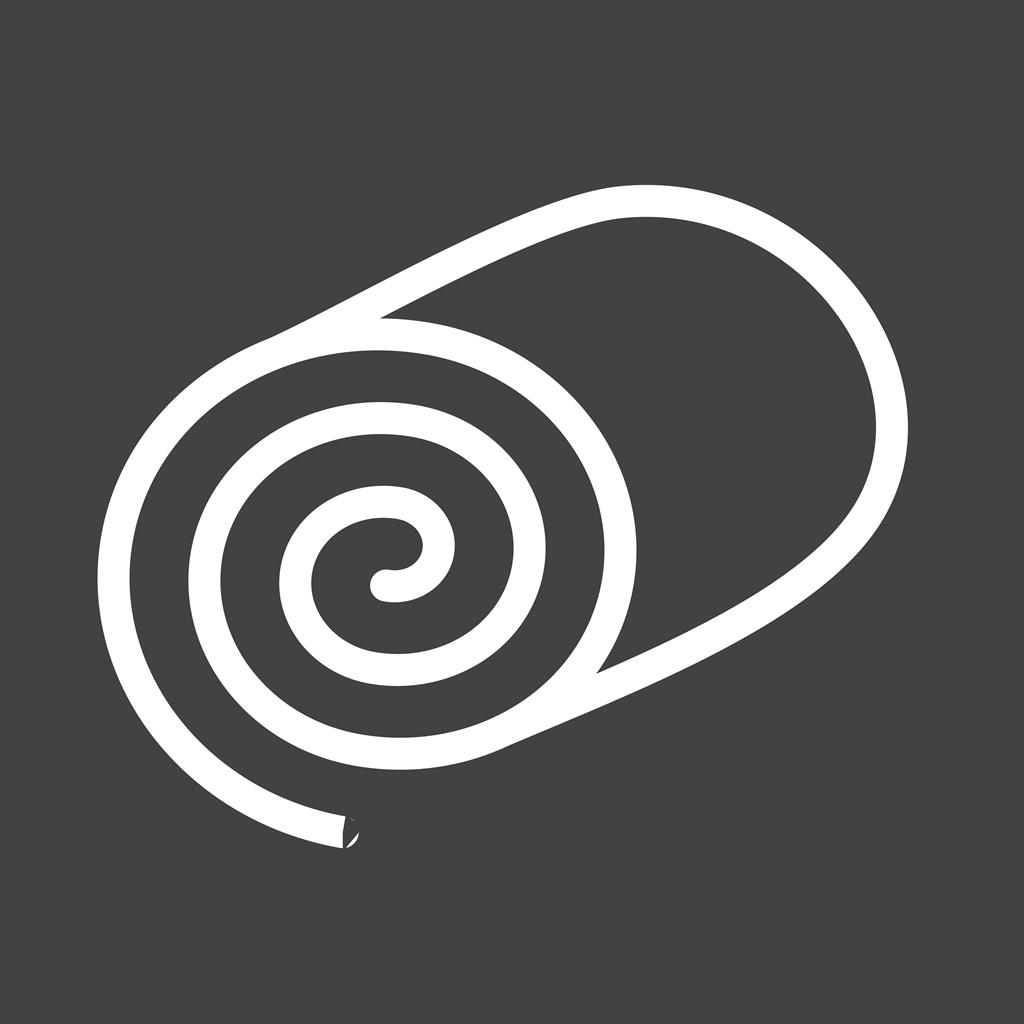 Swiss roll I Line Inverted Icon - IconBunny