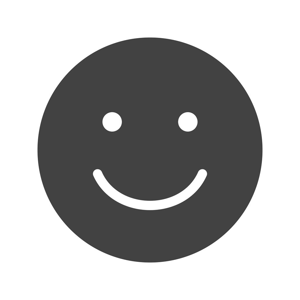 Happy Customer Glyph Icon - IconBunny
