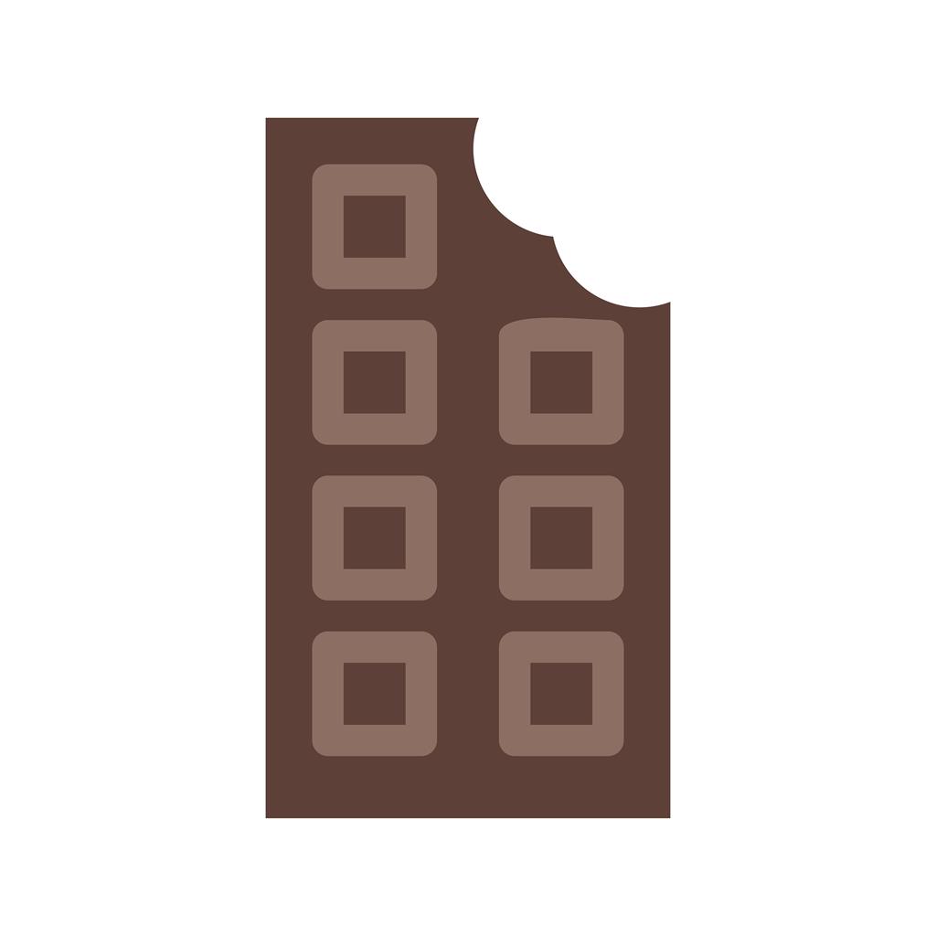 Chocolate Flat Multicolor Icon - IconBunny
