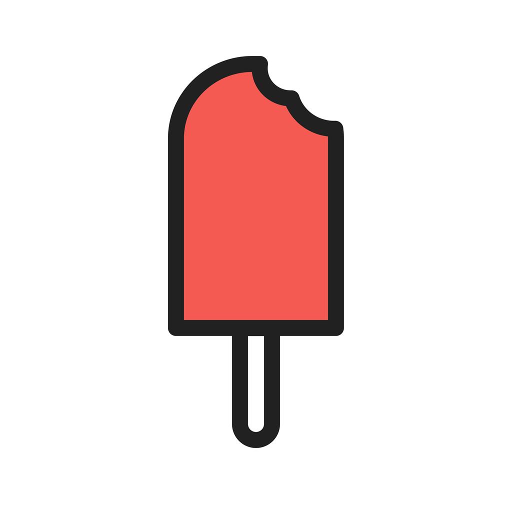 Ice lolly Line Filled Icon - IconBunny
