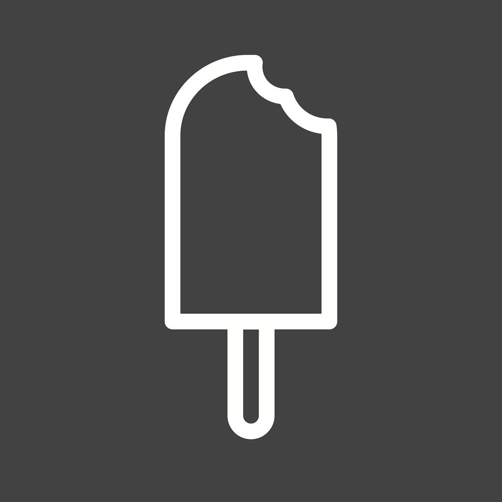 Ice lolly Line Inverted Icon - IconBunny