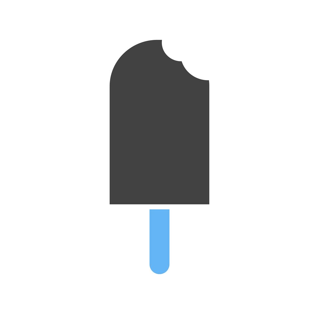 Ice lolly Blue Black Icon - IconBunny
