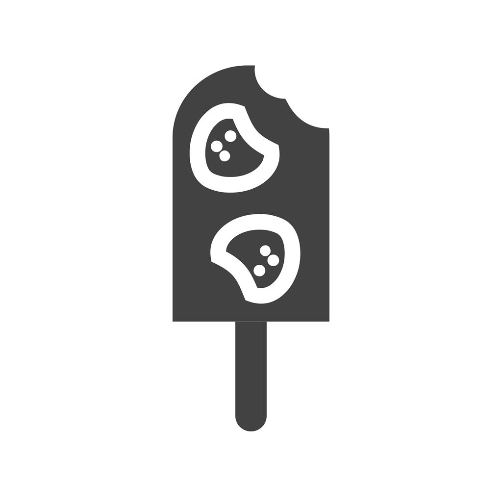 Stawberry ice lolly Glyph Icon - IconBunny