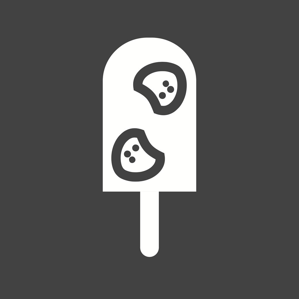 Strawberry bar Glyph Inverted Icon - IconBunny
