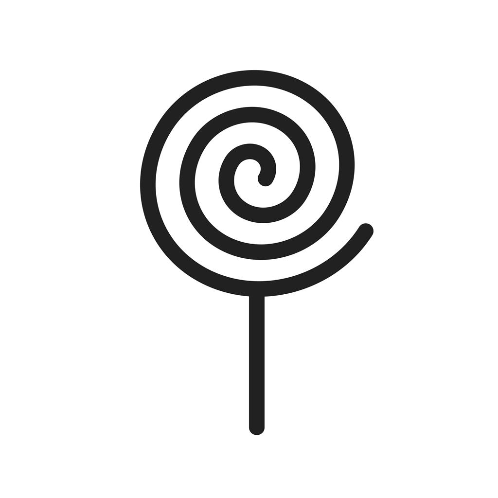 Candy Stick I Line Icon - IconBunny