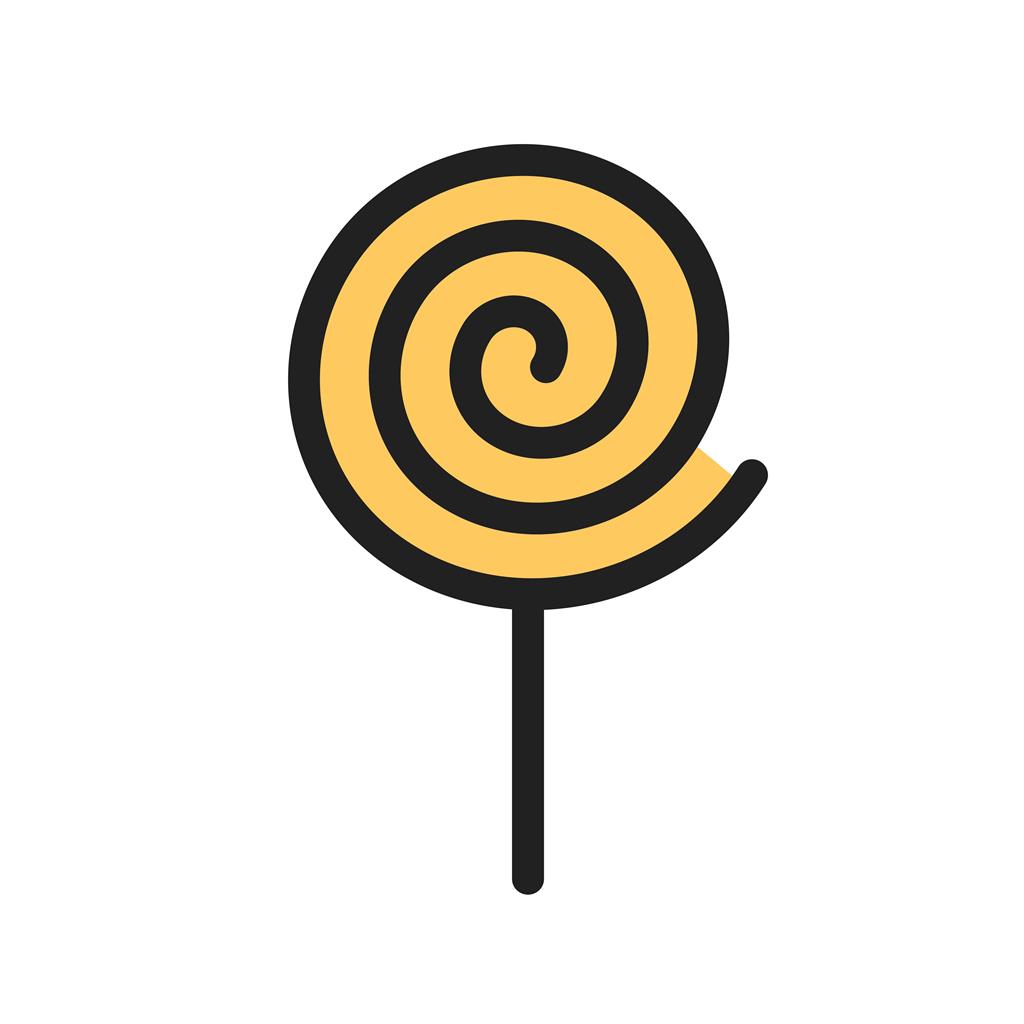 Candy Stick I Line Filled Icon - IconBunny