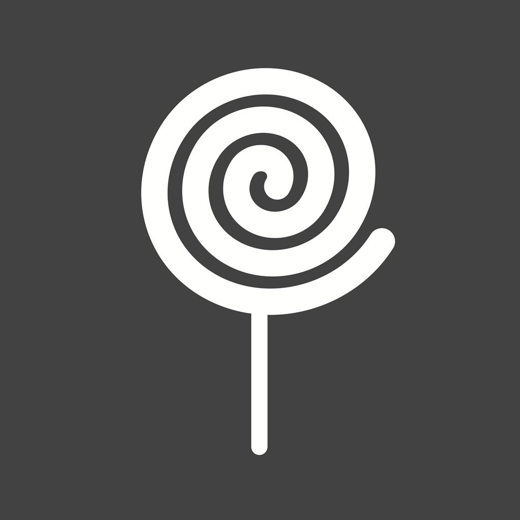 Candy Stick I Glyph Inverted Icon - IconBunny