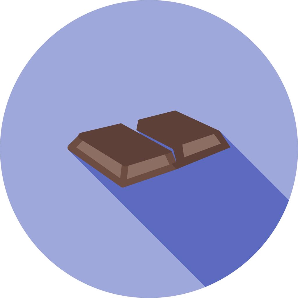 Chocolate biscuit Flat Shadowed Icon - IconBunny