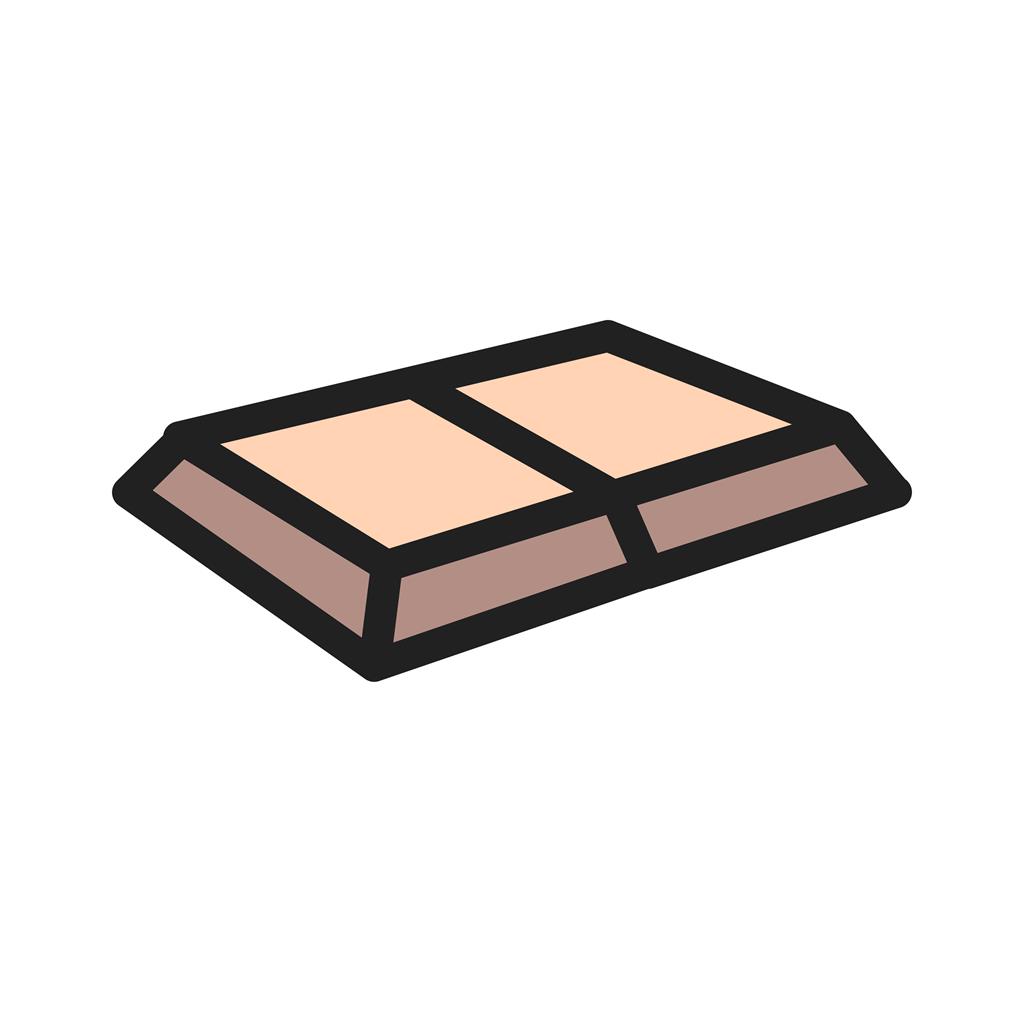 Chocolate biscuit Line Filled Icon - IconBunny