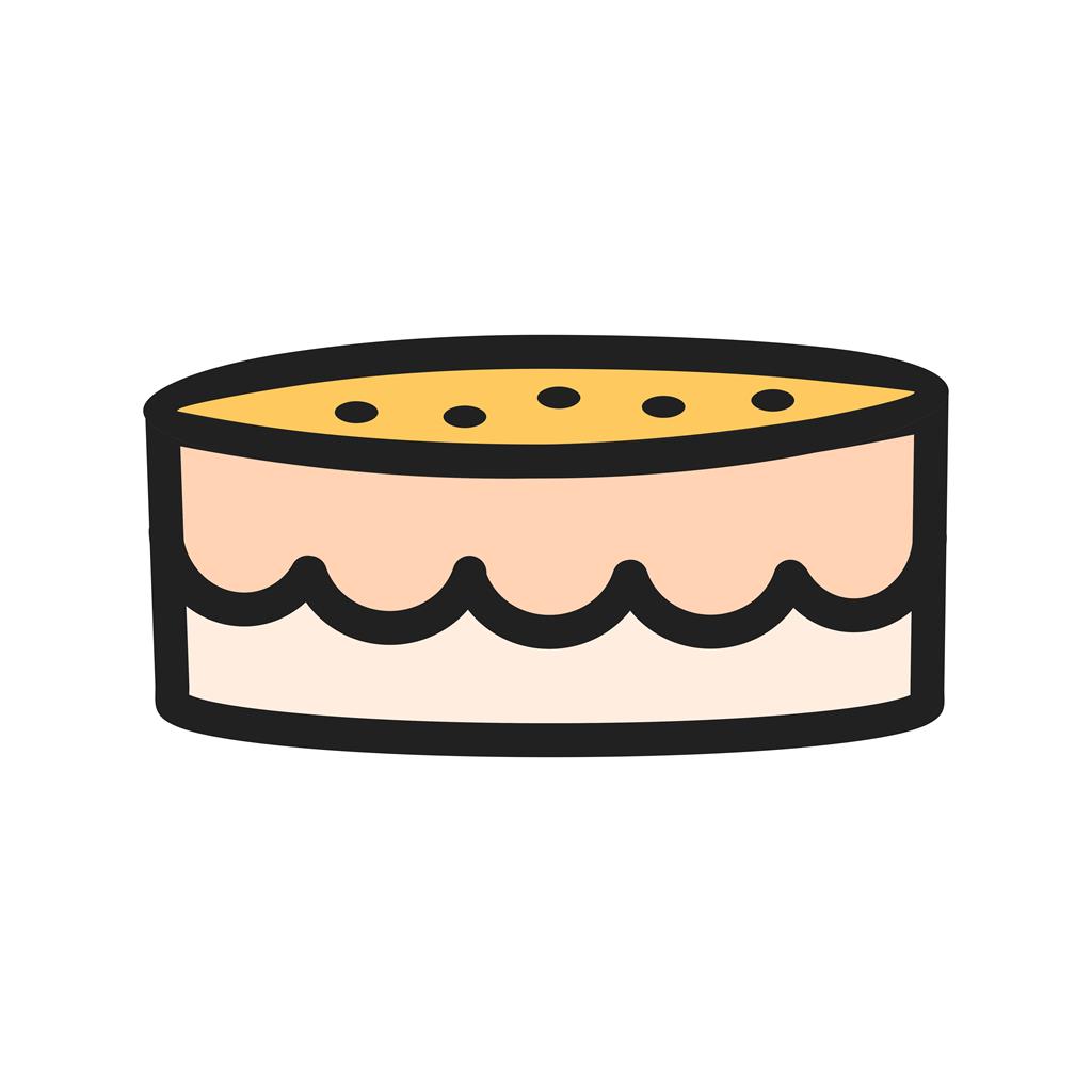Cake small Line Filled Icon - IconBunny