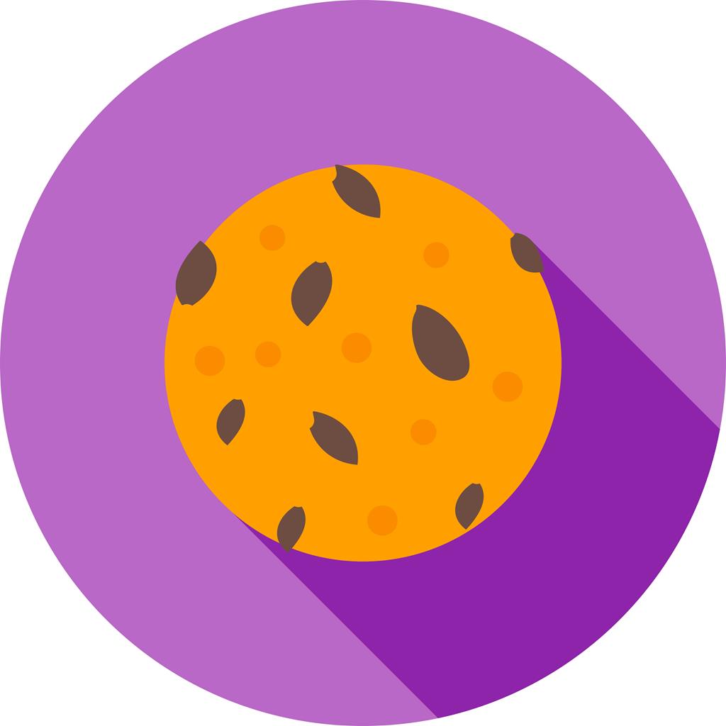 Cookie II Flat Shadowed Icon - IconBunny
