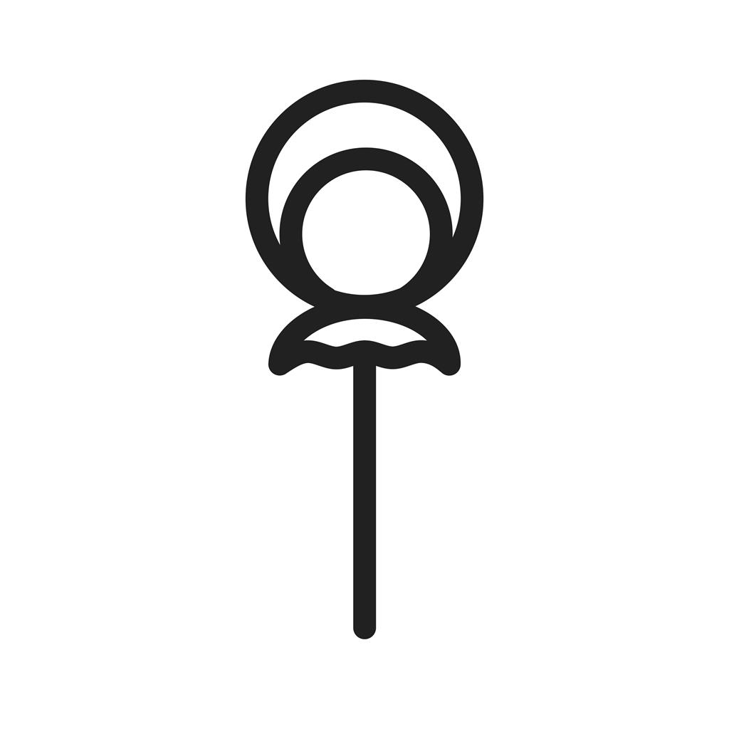 Lollipop Line Icon - IconBunny