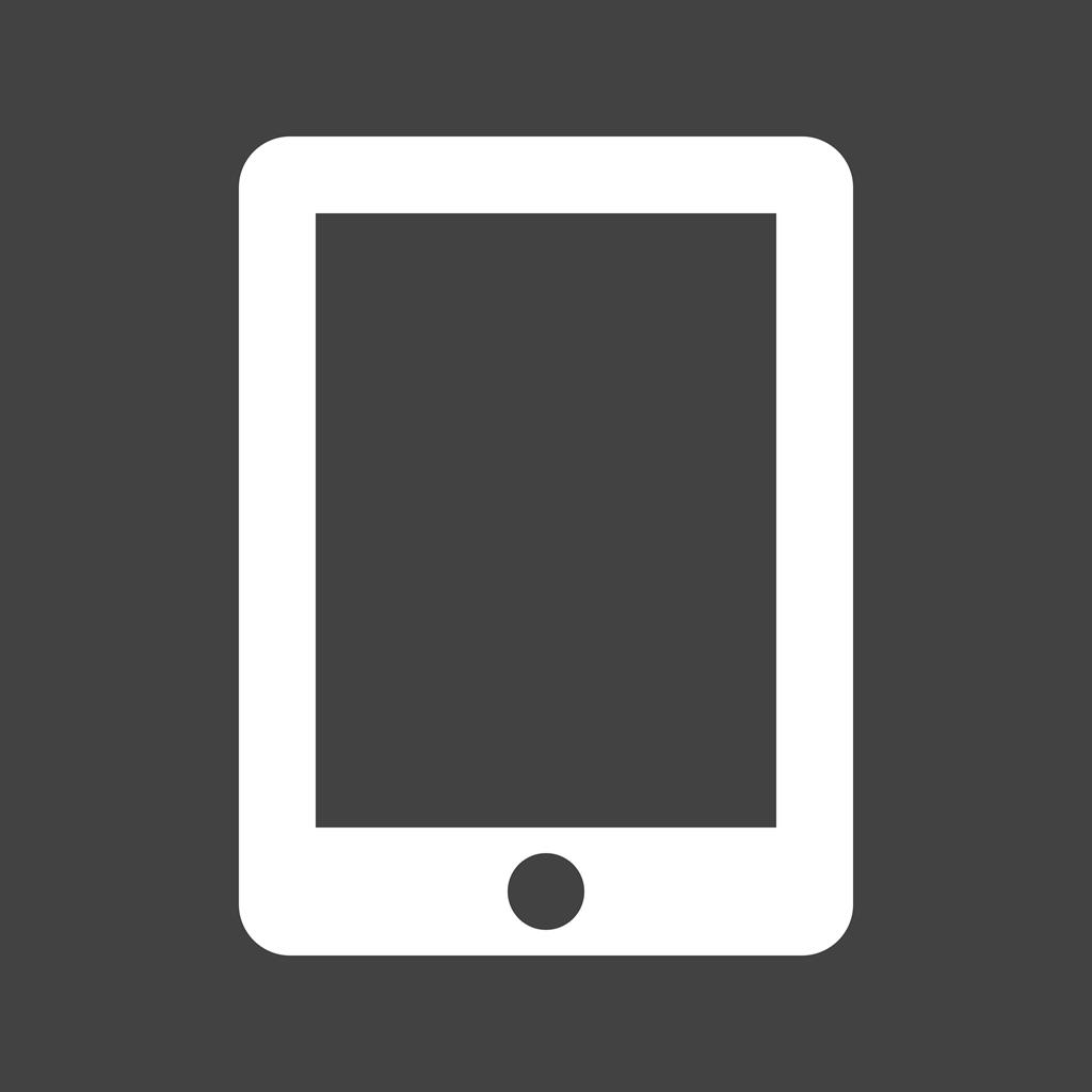 Tablets Glyph Inverted Icon - IconBunny