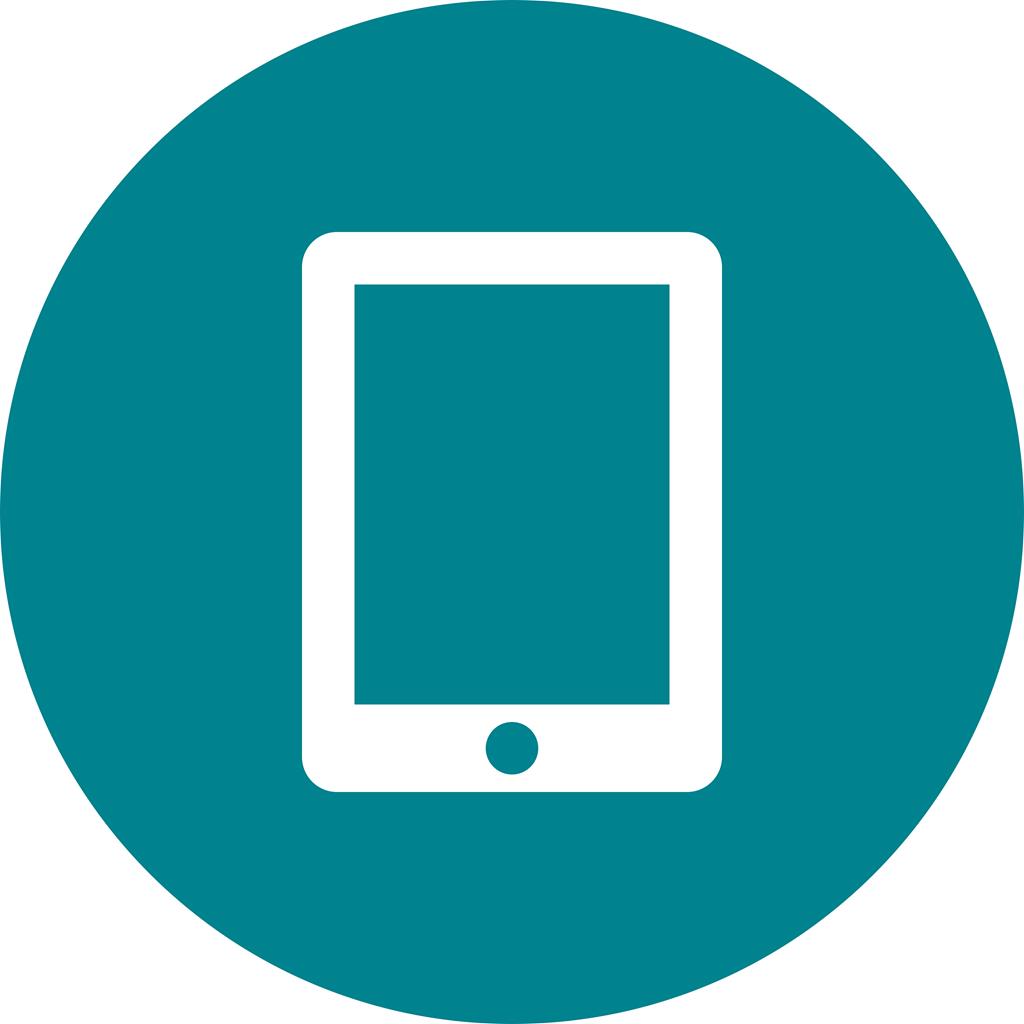 Tablets Flat Round Icon - IconBunny