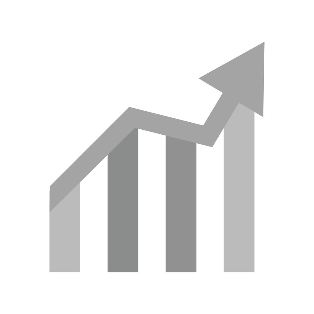 Stats Greyscale Icon - IconBunny