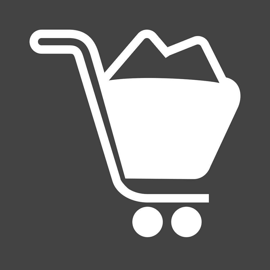 Sales Glyph Inverted Icon - IconBunny