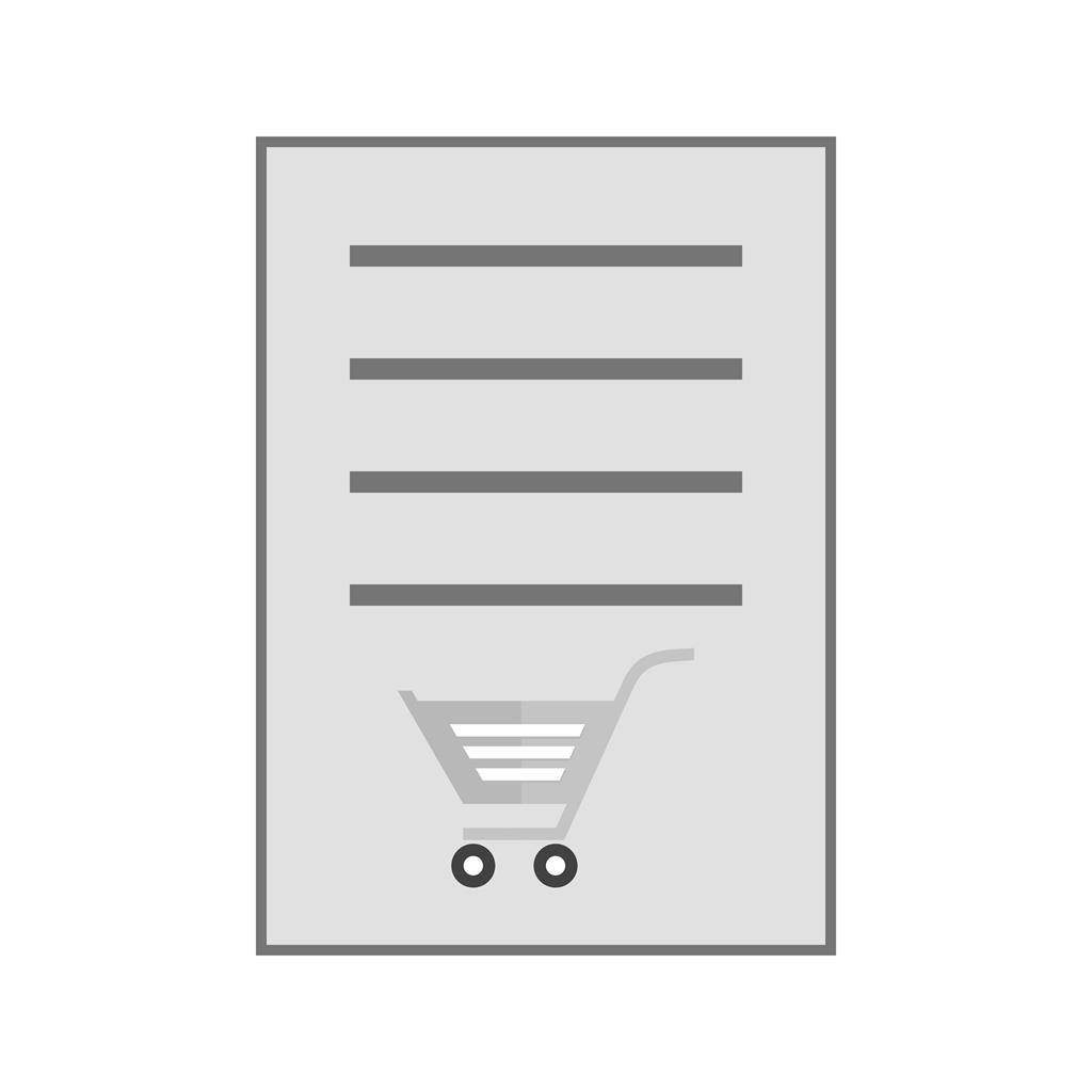 Orders Greyscale Icon - IconBunny