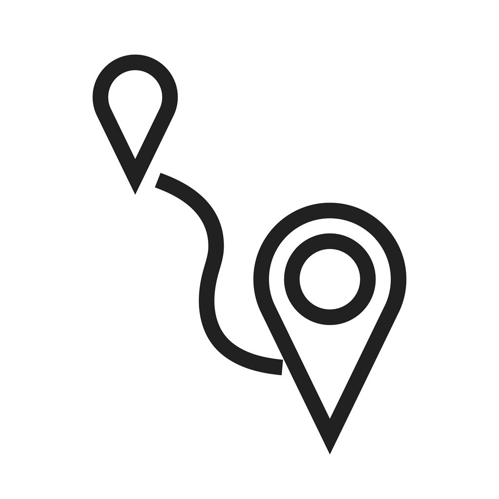 Maps Line Icon - IconBunny