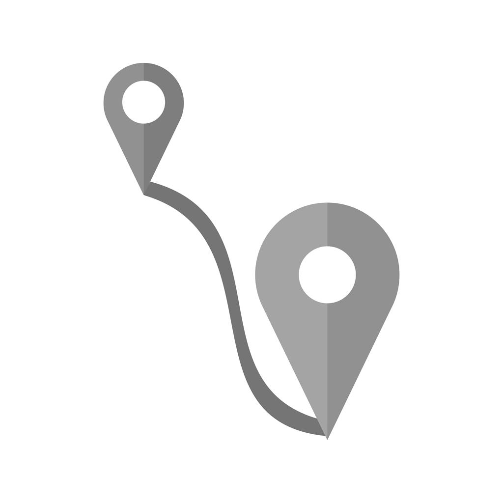 Maps Greyscale Icon - IconBunny