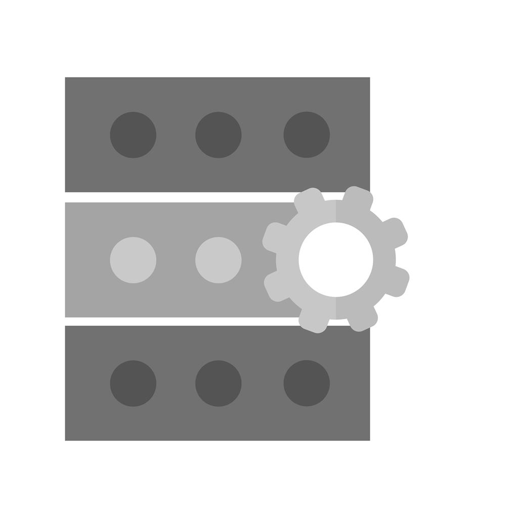Manage Data Greyscale Icon - IconBunny