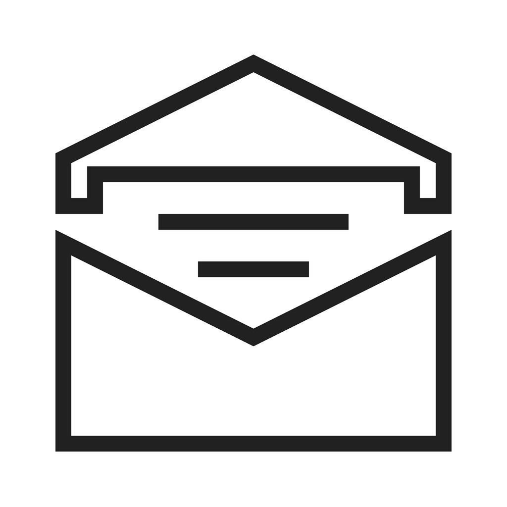 Mail Line Icon - IconBunny