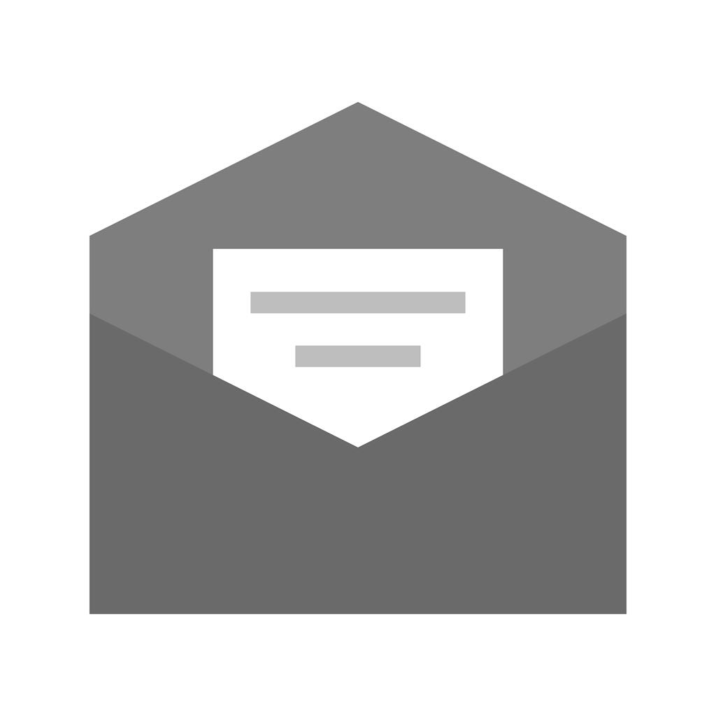 Mail Greyscale Icon - IconBunny